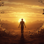 Warm artistic scene showing the value of real human-made piano music in a digital world.