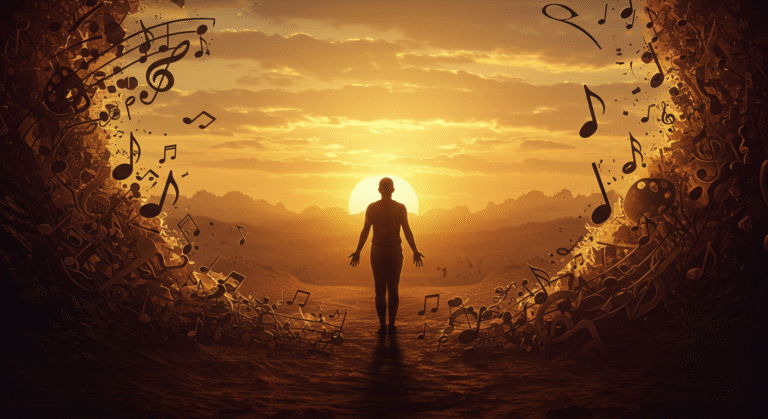 Warm artistic scene showing the value of real human-made piano music in a digital world.